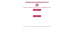 Desktop Screenshot of dragonpowerkapszula.hu